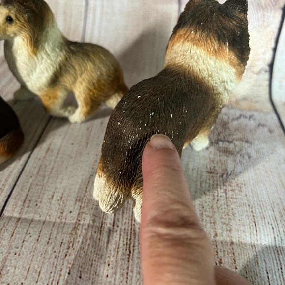 3 Stone Critters Dogs, Collie @1984, puppy, cute, Vintage - Picture 6 of 8